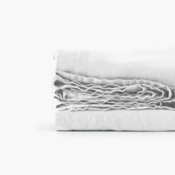 Drap De Lit Lin Lavé Songe Blanc 7 Drap De Lit Lin Lavé Songe Blanc -feuille Soldes Magasin drap de lit lin lave songe blanc 3