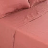 Drap De Lit Lin Lavé Songe Bois De Rose