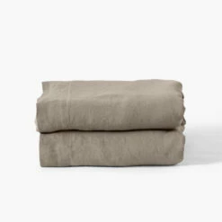 Drap De Lit Lin Lavé Songe Taupe 6 Drap De Lit Lin Lavé Songe Taupe -feuille Soldes Magasin drap de lit lin lave songe taupe 2
