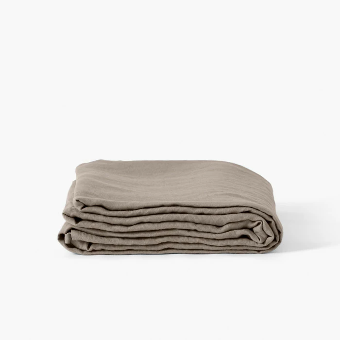 Drap De Lit Lin Lavé Songe Taupe 1 Drap De Lit Lin Lavé Songe Taupe