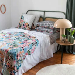 Drap De Lit Percale De Coton Azulejos