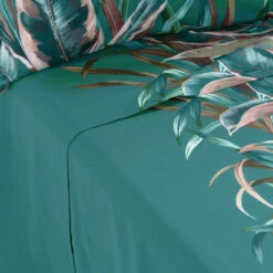 Drap De Lit Percale De Coton Calathéa -feuille Soldes Magasin drap de lit percale de coton calathea 2