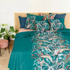 Drap De Lit Percale De Coton Calathéa
