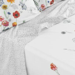 Drap De Lit Percale De Coton Eloges -feuille Soldes Magasin drap de lit percale de coton eloges 3