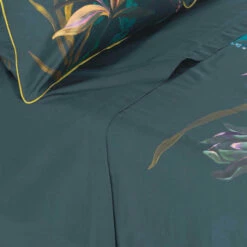 Drap De Lit Percale De Coton Hesperis -feuille Soldes Magasin drap de lit percale de coton hesperis 2