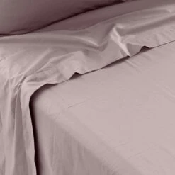 Drap De Lit Percale De Coton Neo Poudre -feuille Soldes Magasin drap de lit percale de coton neo poudre 2