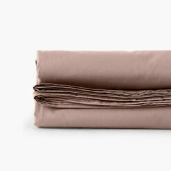 Drap De Lit Percale De Coton Neo Taupe -feuille Soldes Magasin drap de lit percale de coton neo taupe 2