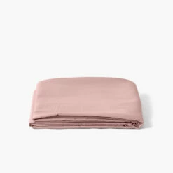 Drap De Lit Satin De Coton Lavé Bio Quartz Blush