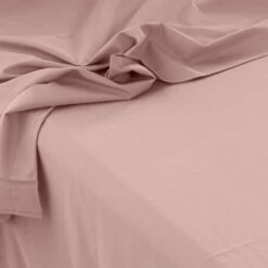 Drap De Lit Satin De Coton Lavé Bio Quartz Blush -feuille Soldes Magasin drap de lit satin de coton lave bio quartz blush 3