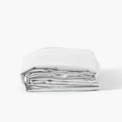 Drap Housse Coton Lavé Songe Blanc