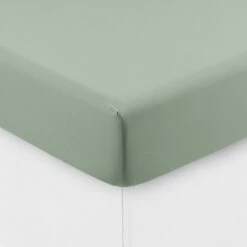 Drap Housse Coton Lavé Songe Eucalyptus -feuille Soldes Magasin drap housse coton lave songe eucalyptus 2