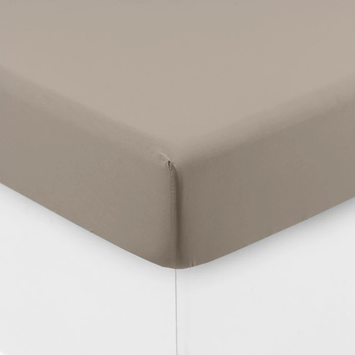 Drap Housse Coton Lavé Songe Grège 3 Drap Housse Coton Lavé Songe Grège – Image 3