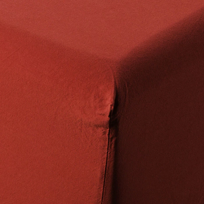 Drap Housse Coton Lavé Songe Sienne 2 Drap Housse Coton Lavé Songe Sienne – Image 2