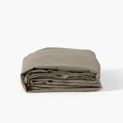 Drap Housse Coton Lavé Songe Taupe