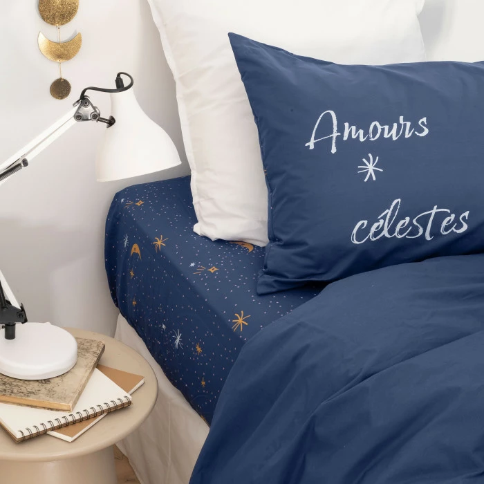 Drap Housse Percale De Coton Célestes 4 Drap Housse Percale De Coton Célestes – Image 4