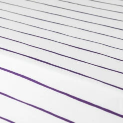 Drap Housse Percale De Coton Imprimé Rayures Ode -feuille Soldes Magasin drap housse percale de coton imprime rayures ode 2