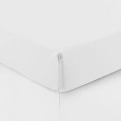 Drap Housse Percale De Coton Neo Blanc -feuille Soldes Magasin drap housse percale de coton neo blanc 2