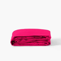 Drap Housse Percale De Coton Neo Magenta
