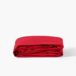 Drap Housse Percale De Coton Neo Rouge
