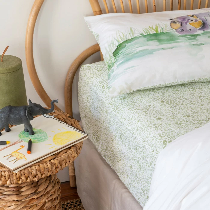 Drap Housse Pur Coton Bio Safari 1 Drap Housse Pur Coton Bio Safari