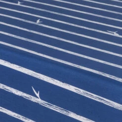 Drap Housse Pur Coton Biologique Imprimé Rayures Odyssée -feuille Soldes Magasin drap housse pur coton biologique imprime rayures odyssee 2