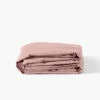 Drap Housse Satin De Coton Lavé Bio Quartz Blush
