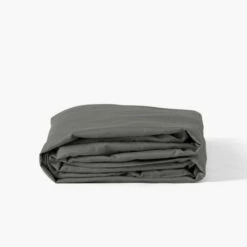 Drap Housse Satin De Coton Lavé Bio Quartz Galet
