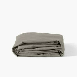 Drap Housse Satin De Coton Lavé Biologique Quartz Jade