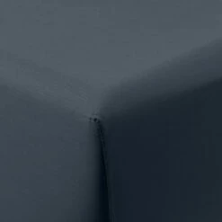 Drap Housse Satin De Coton Uni Prestige Bleu Nuit -feuille Soldes Magasin drap housse satin de coton uni prestige bleu nuit 3