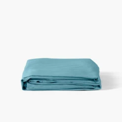 Drap Housse Satin De Coton Uni Prestige Glacier