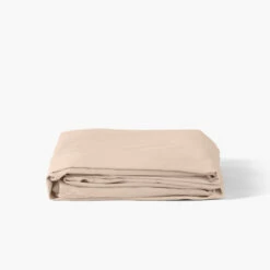 Drap Housse Satin De Coton Uni Prestige Nacre