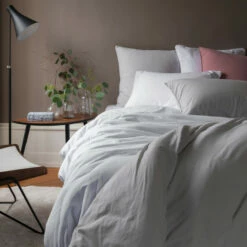 Housse De Couette Coton Lavé Biologique Souffle Nuage