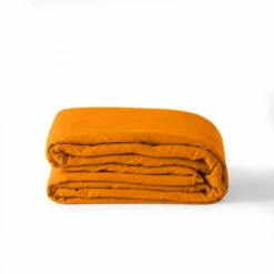 Housse De Couette Enfant Lin Et Coton Lavé Songe Curcuma -feuille Soldes Magasin housse de couette enfant lin et coton lave songe curcuma 3