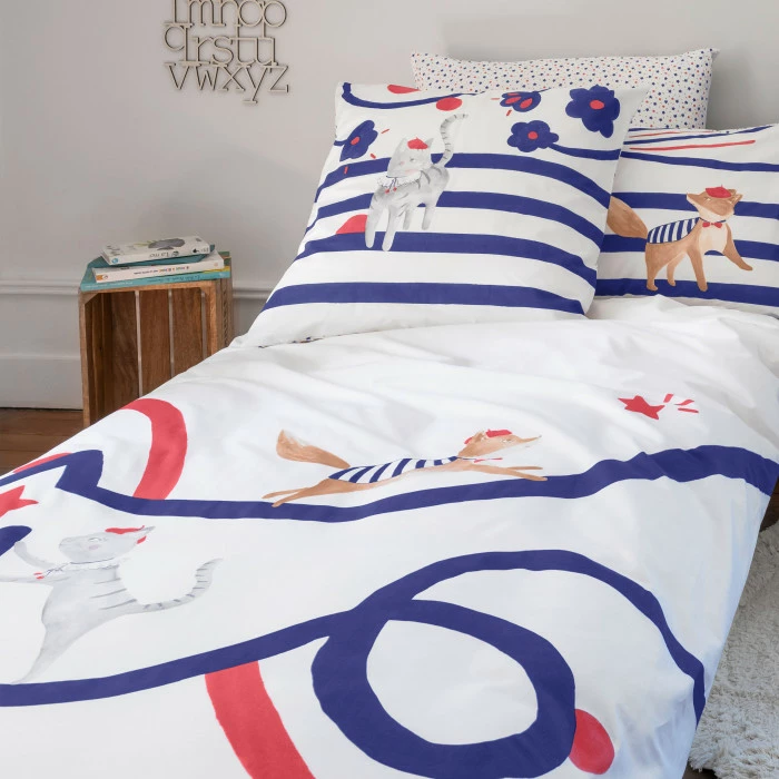 Housse De Couette Enfant Réversible Coton Biologique Ptitchic 1 Housse De Couette Enfant Réversible Coton Biologique Ptitchic