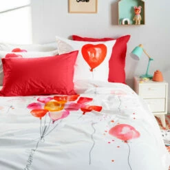 Housse De Couette Enfant Réversible Percale De Coton Monamour