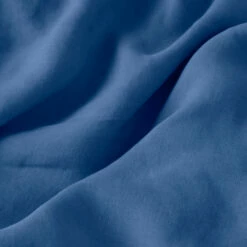 Housse De Couette Lin Et Coton Lavé Songe Bleu De Chine -feuille Soldes Magasin housse de couette lin et coton lave songe bleu de chine 2
