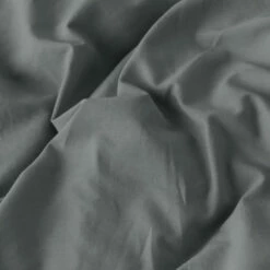 Housse De Couette Lin Et Coton Lavé Songe Kaki Cendré -feuille Soldes Magasin housse de couette lin et coton lave songe kaki cendre 2