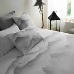 Housse De Couette Percale De Coton Imprimée Panthère Irbis Urbain -feuille Soldes Magasin housse de couette percale de coton imprimee panthere irbis urbain 2