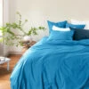Housse De Couette Percale De Coton Neo Azur