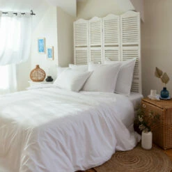 Housse De Couette Percale De Coton Neo Blanc