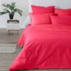 Housse De Couette Percale De Coton Neo Framboise