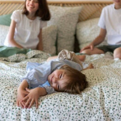 Housse De Couette Percale De Coton Neo Thym Végétal -feuille Soldes Magasin housse de couette percale de coton neo thym vegetal 4