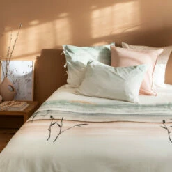 Housse De Couette Percale De Coton Vibration