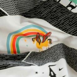 Housse De Couette Pur Coton Jocamini -feuille Soldes Magasin housse de couette pur coton jocamini 3