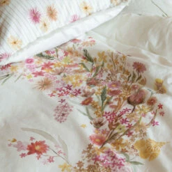 Housse De Couette Pur Coton Lavé Biologique Ô Gaïa -feuille Soldes Magasin housse de couette pur coton lave biologique o gaia 2