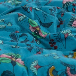 Housse De Couette Réversible Coton Et Lin Bombay -feuille Soldes Magasin housse de couette reversible coton et lin bombay 2