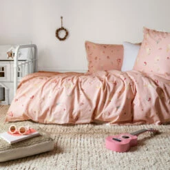 Housse De Couette Réversible En Pur Coton Biologique Raphia Dream Catcher