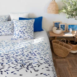 Housse De Couette Réversible Percale De Coton Abysse Poisson
