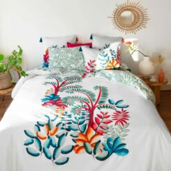 Housse De Couette Réversible Percale De Coton Balata