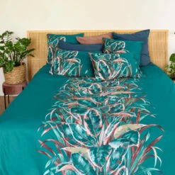 Housse De Couette Réversible Percale De Coton Calathéa